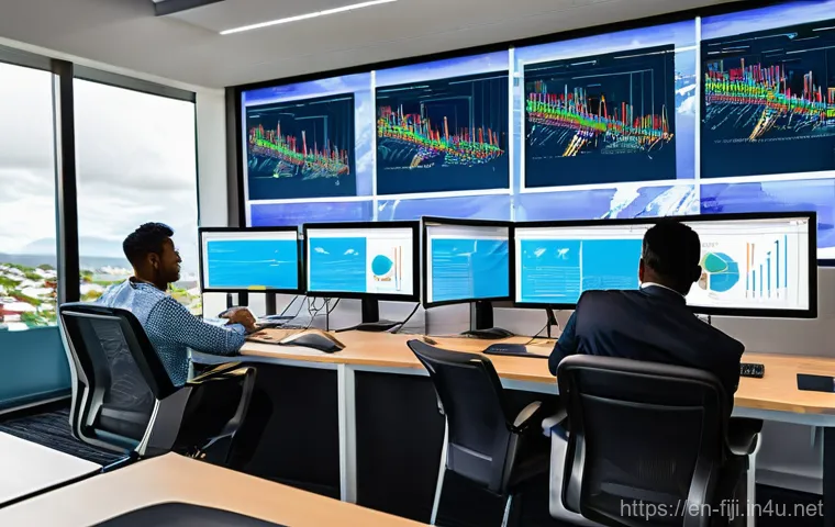 피지에서 한국 기업 진출 - **Prompt 1: Renewable Energy & Community Harmony**
    "A serene and brightly lit scene in a rural F...